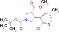 1-(Tert-butyl) 3-methyl (3R,4S)-4-(2-chloro-5-methylpyridin-3-yl)pyrrolidine-1,3-dicarboxylate