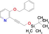 3-(Benzyloxy)-2-(3-((tert-butyldimethylsilyl)oxy)prop-1-yn-1-yl)pyridine