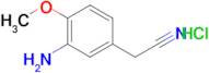 2-(3-Amino-4-methoxyphenyl)acetonitrile hydrochloride