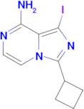 3-cyclobutyl-1-iodoimidazo[1,5-a]pyrazin-8-amine