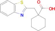 1-(Benzo[d]thiazol-2-ylmethyl)cyclohexane-1-carboxylic acid