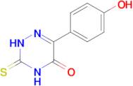 6-(4-hydroxyphenyl)-3-sulfanylidene-2,3,4,5-tetrahydro-1,2,4-triazin-5-one
