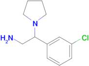 2-(3-Chlorophenyl)-2-(pyrrolidin-1-yl)ethan-1-amine