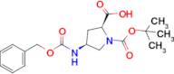 (2S,4S)-4-(((benzyloxy)carbonyl)amino)-1-(tert-butoxycarbonyl)pyrrolidine-2-carboxylic acid