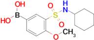 (3-(N-cyclohexylsulfamoyl)-4-methoxyphenyl)boronic acid