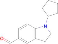 1-Cyclopentylindoline-5-carbaldehyde