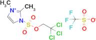 2,3-Dimethyl-1-((2,2,2-trichloroethoxy)sulfonyl)-1H-imidazol-3-ium trifluoromethanesulfonate