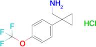 (1-(4-(Trifluoromethoxy)phenyl)cyclopropyl)methanamine hydrochloride