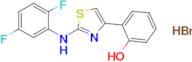 2-(2-((2,5-Difluorophenyl)amino)thiazol-4-yl)phenol hydrobromide