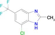 7-chloro-2-methyl-5-(trifluoromethyl)-1H-1,3-benzodiazole
