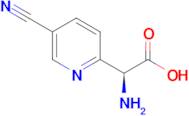 (S)-2-amino-2-(5-cyanopyridin-2-yl)acetic acid