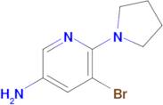 5-Bromo-6-(pyrrolidin-1-yl)pyridin-3-amine