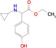 Ethyl 2-(cyclopropylamino)-2-(4-hydroxyphenyl)acetate