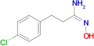 (E)-3-(4-chlorophenyl)-N'-hydroxypropanimidamide