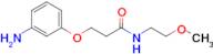 3-(3-Aminophenoxy)-N-(2-methoxyethyl)propanamide