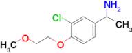 1-(3-Chloro-4-(2-methoxyethoxy)phenyl)ethan-1-amine