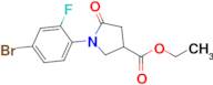 Ethyl 1-(4-bromo-2-fluorophenyl)-5-oxopyrrolidine-3-carboxylate