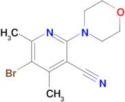 5-Bromo-4,6-dimethyl-2-morpholinonicotinonitrile