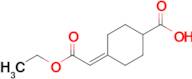 4-(2-Ethoxy-2-oxoethylidene)cyclohexane-1-carboxylic acid