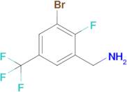 (3-Bromo-2-fluoro-5-(trifluoromethyl)phenyl)methanamine