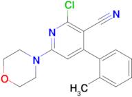 2-Chloro-6-morpholino-4-(o-tolyl)nicotinonitrile