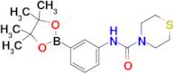 N-(3-(4,4,5,5-tetramethyl-1,3,2-dioxaborolan-2-yl)phenyl)thiomorpholine-4-carboxamide