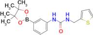 1-(3-(4,4,5,5-Tetramethyl-1,3,2-dioxaborolan-2-yl)phenyl)-3-(thiophen-2-ylmethyl)urea