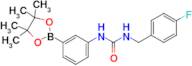 1-(4-Fluorobenzyl)-3-(3-(4,4,5,5-tetramethyl-1,3,2-dioxaborolan-2-yl)phenyl)urea