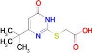 2-[(4-tert-butyl-6-oxo-1,6-dihydropyrimidin-2-yl)sulfanyl]acetic acid