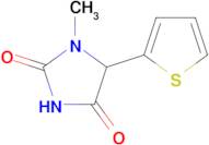 1-Methyl-5-(thiophen-2-yl)imidazolidine-2,4-dione