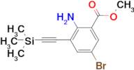 Methyl 2-amino-5-bromo-3-((trimethylsilyl)ethynyl)benzoate