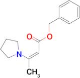 Benzyl (Z)-3-(pyrrolidin-1-yl)but-2-enoate