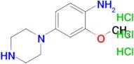2-Methoxy-4-(piperazin-1-yl)aniline trihydrochloride