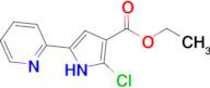 Ethyl 2-chloro-5-(pyridin-2-yl)-1H-pyrrole-3-carboxylate