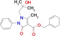 Benzyl 1-(2-hydroxy-2-methylpropyl)-5-methyl-3-oxo-2-phenyl-2,3-dihydro-1H-pyrazole-4-carboxylate