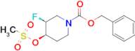 Benzyl (3S,4R)-3-fluoro-4-((methylsulfonyl)oxy)piperidine-1-carboxylate