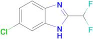6-chloro-2-(difluoromethyl)-1H-1,3-benzodiazole