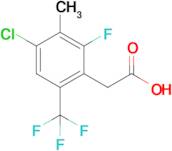 2-(4-Chloro-2-fluoro-3-methyl-6-(trifluoromethyl)phenyl)acetic acid