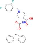 4-((((9H-fluoren-9-yl)methoxy)carbonyl)amino)-1-(2,4-difluorobenzyl)piperidine-4-carboxylic acid