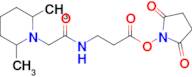2,5-Dioxopyrrolidin-1-yl 3-(2-(2,6-dimethylpiperidin-1-yl)acetamido)propanoate