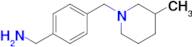 (4-((3-Methylpiperidin-1-yl)methyl)phenyl)methanamine