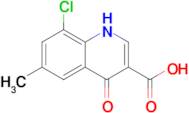 8-chloro-6-methyl-4-oxo-1,4-dihydroquinoline-3-carboxylic acid