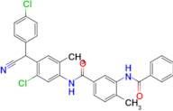 3-Benzamido-N-(5-chloro-4-((4-chlorophenyl)(cyano)methyl)-2-methylphenyl)-4-methylbenzamide