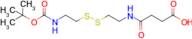 2,2-Dimethyl-4,13-dioxo-3-oxa-8,9-dithia-5,12-diazahexadecan-16-oic acid