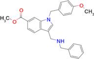 Methyl 3-((benzylamino)methyl)-1-(4-methoxybenzyl)-1H-indole-6-carboxylate