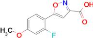5-(2-Fluoro-4-methoxyphenyl)isoxazole-3-carboxylic acid