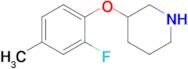 3-(2-Fluoro-4-methylphenoxy)piperidine