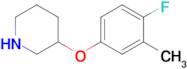 3-(4-Fluoro-3-methylphenoxy)piperidine