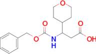 3-(((Benzyloxy)carbonyl)amino)-3-(tetrahydro-2H-pyran-4-yl)propanoic acid