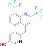 6-((2,8-Bis(trifluoromethyl)quinolin-4-yl)methyl)pyridin-3-ol